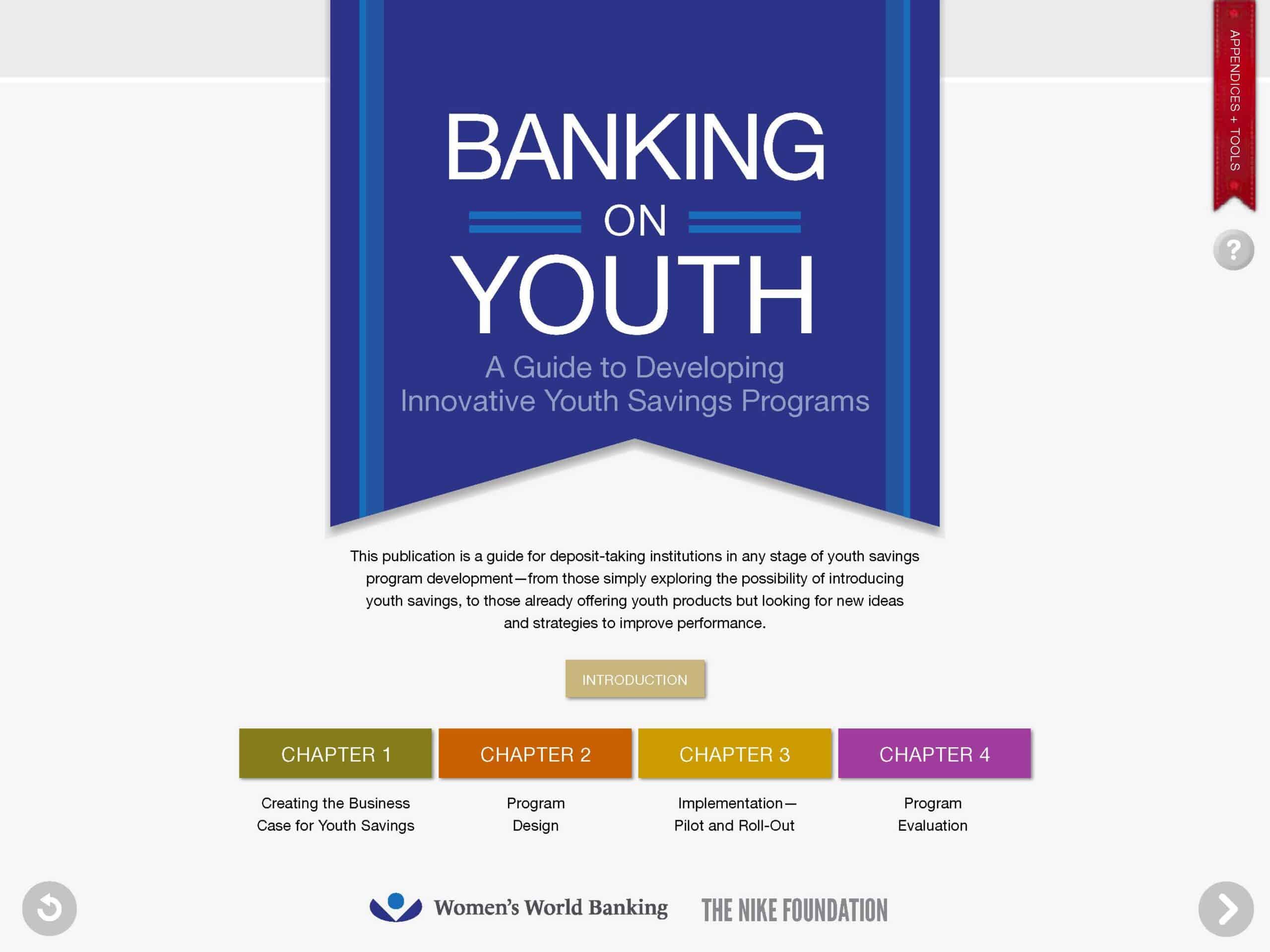 Banking on Youth A Guide to Developing Innovative Youth Savings Programs Women's World Banking