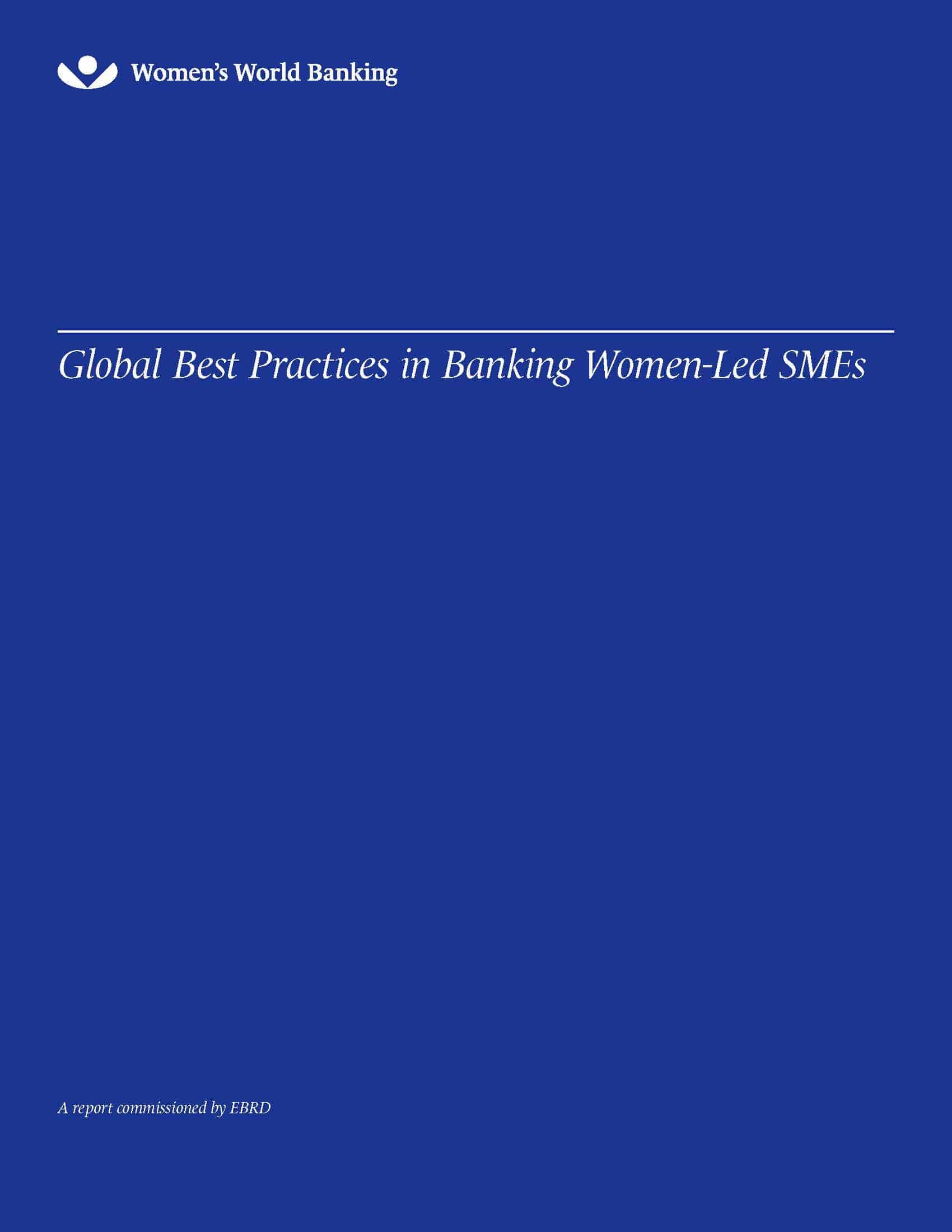 Global Best Practices In Banking Women Led Smes