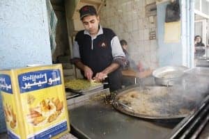 An entrepreneur in a market, downtown Amman