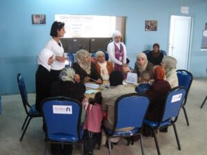 A focus group at Microfund for Women