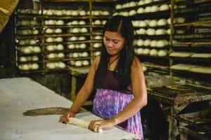 Christine, a baker from Talisay and client of Negros Women for Tomorrow Foundation (Philippines)