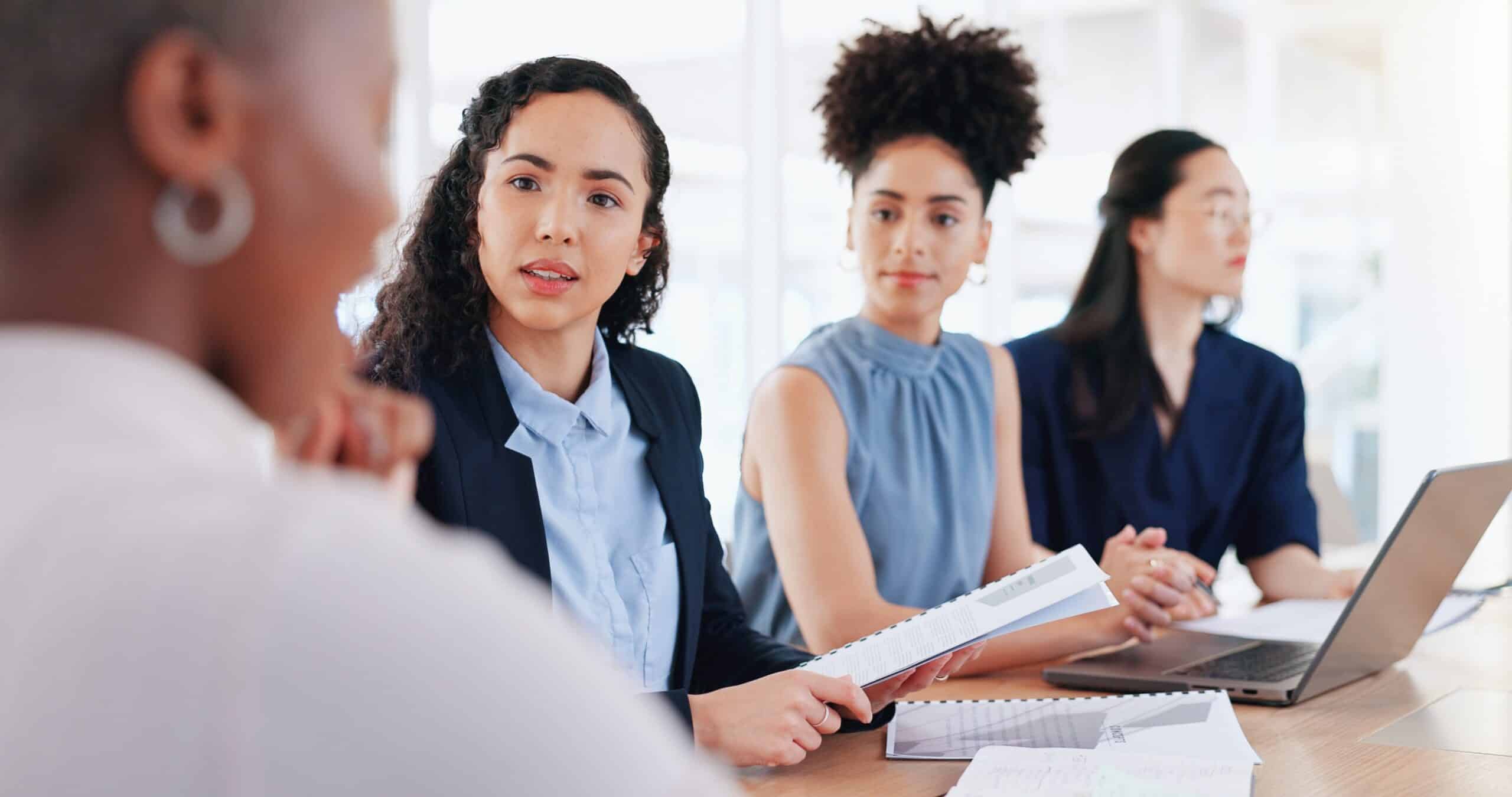 A diverse team representing work in gender lens investing